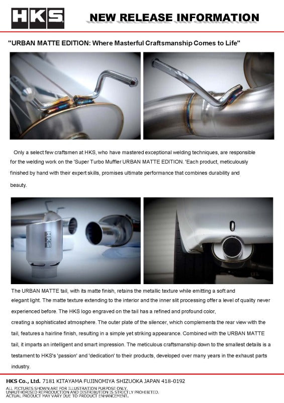

HKS 31029-AN012 - HKS31029-AN012 - HKS 89-94 Nissan Skyline GT-R E-BNR32 RB26DETT URBAN MATTE Edition Super Turbo Muffler - Shipped in Europe - Tuningsupply.com
