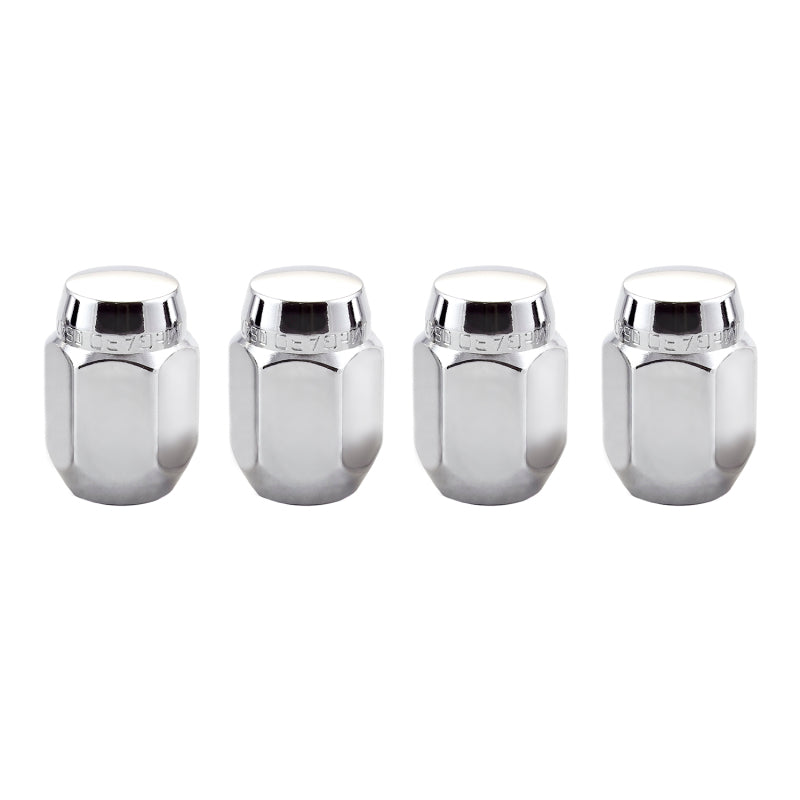 

McGard 64003 - MCG64003 - McGard Hex Lug Nut (Cone Seat) M12X1.25 / 13/16 Hex / 1.28in. Length (4-Pack) - Chrome - Shipped in Europe - Tuningsupply.com
