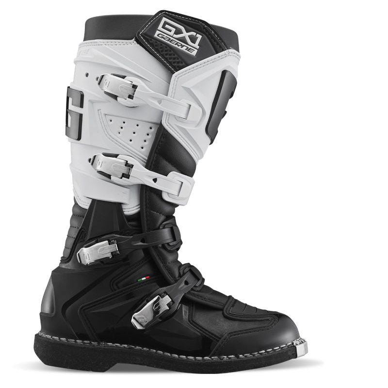 Gaerne GX1 Boot White/Black Size - 9-tuningsupply.com