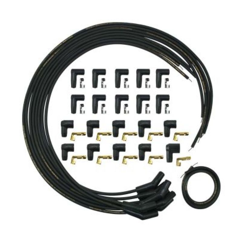 Moroso Universal Mag Tune 135 Degree Wire Set - Black-tuningsupply.com