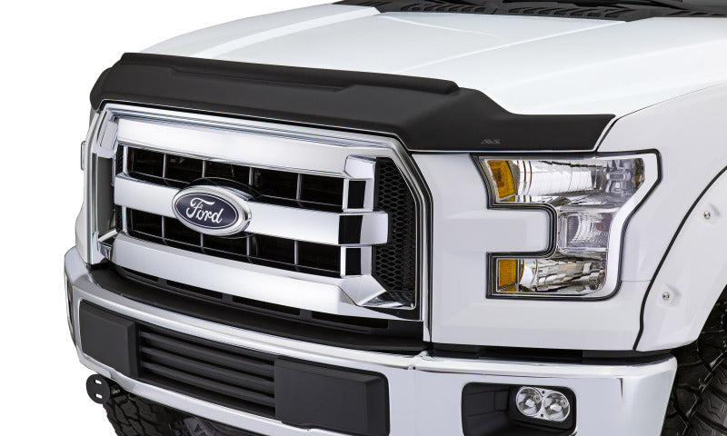 AVS 09-14 Ford F-150 Aeroskin II Textured Low Profile Hood Shield - Black-tuningsupply.com