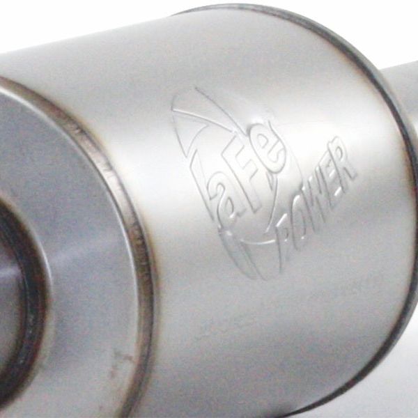 aFe Atlas Exhausts Mufflers Al Steel EXH Muffler 4 ID In/Out 8 Dia x 12L AL-tuningsupply.com