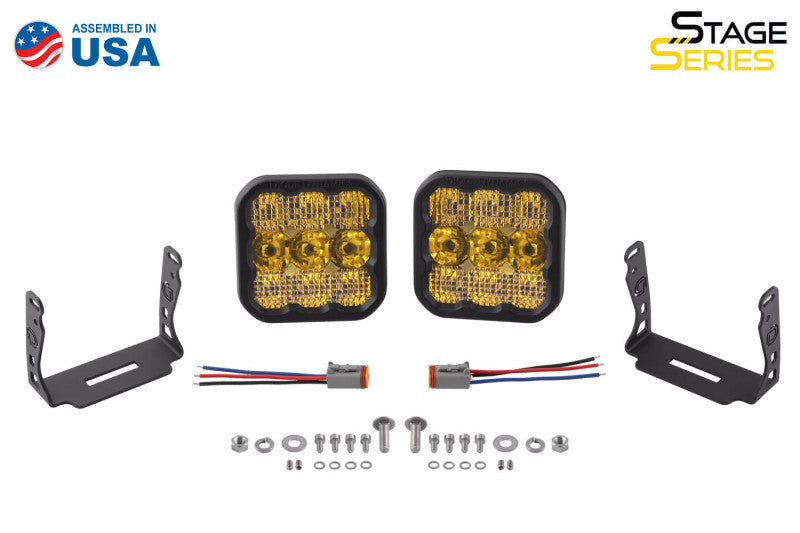 Diode Dynamics SS5 LED Pod Sport - Yellow Combo (Pair)-tuningsupply.com