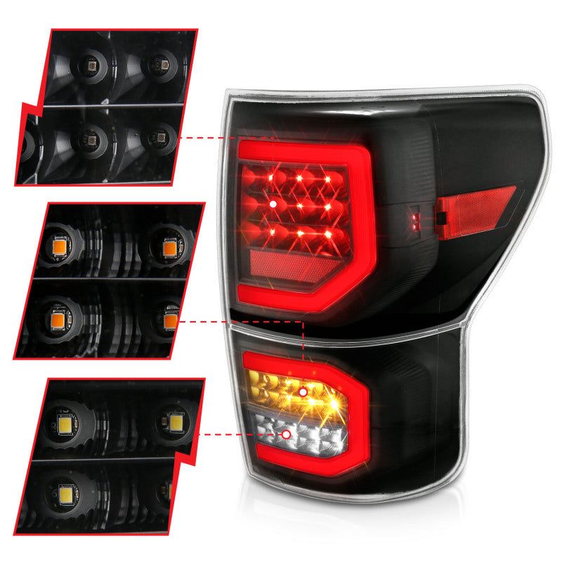 

ANZO 311336 - ANZ311336 - ANZO 2007-2013 Toyota Tundra LED Taillights Plank Style Black w/Clear Lens - Shipped in Europe - Tuningsupply.com
