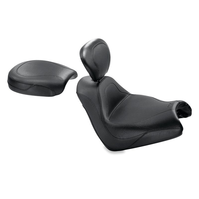 Mustang 05-08 Honda VTX1800F Sport Touring Passenger Seat - Black-tuningsupply.com