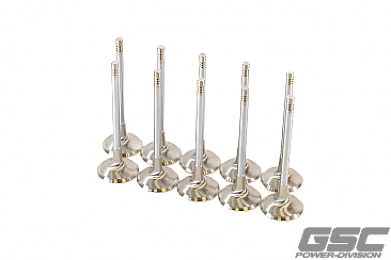 GSC P-D Audi DAZA 33.9mm Head STD 104mm Long Chrome Polished Intake Valve - Set of 10-tuningsupply.com