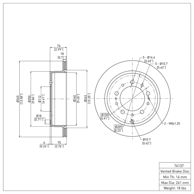 

DFC 600-76137 - DFC600-76137 - DFC 07-22 Lexus LX570 Rear Brake Rotor - Shipped in Europe - Tuningsupply.com
