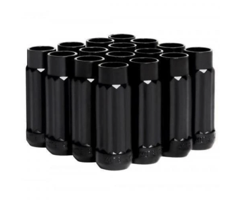 BLOX Racing 12-Sided P17 Tuner Lug Nuts 12x1.5 - Black Steel - Set of 16-tuningsupply.com