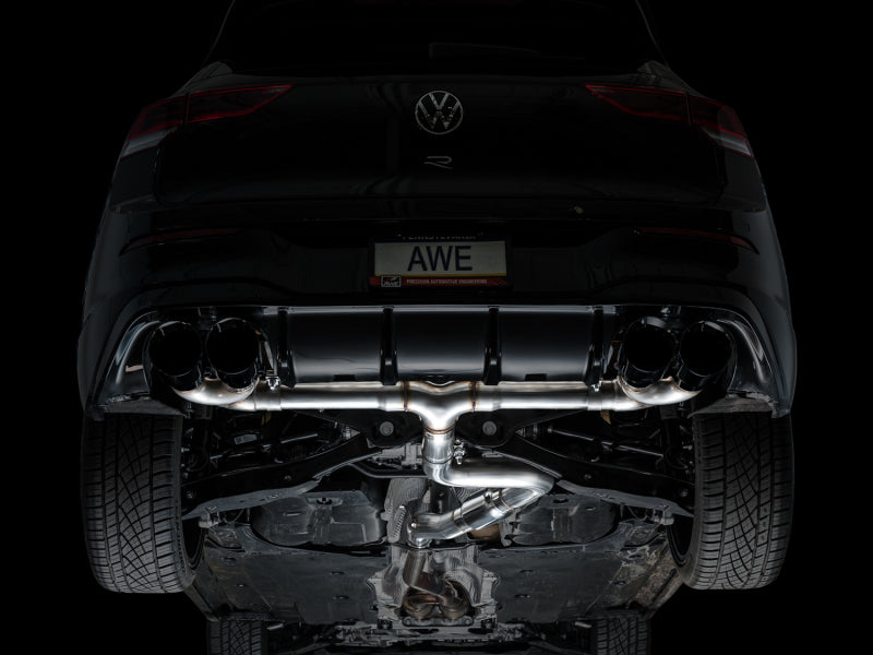 

AWE Tuning 3020-43658 - AWE3020-43658 - AWE MK8 Volkswagen Golf R 3in Track Edition Quad Exhaust - Diamond Black Tips - Shipped in Europe - Tuningsupply.com

