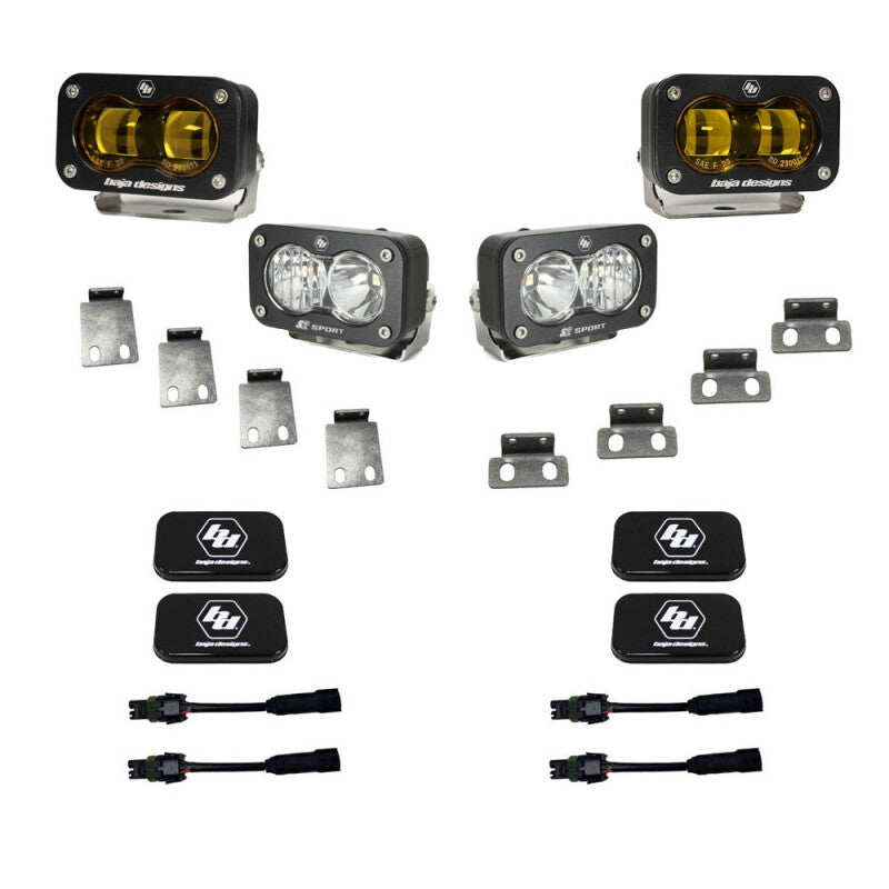 

Baja Designs 448181 - BAJ448181 - Baja Designs 21+ Ford Raptor/22+ Bronco S2 SAE Pro Fog Pocket Light Kit Clear/Amber - Shipped in Europe - Tuningsupply.com
