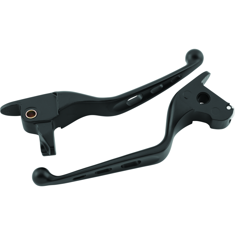 Bikers Choice 14-Up Touring Black Tri-Hole Lever Set-tuningsupply.com