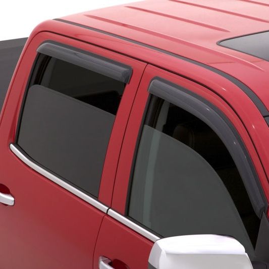 AVS 15-18 Chevy Silverado 2500 Crew Cab Ventvisor Outside Mount Window Deflectors 4pc - Smoke-tuningsupply.com