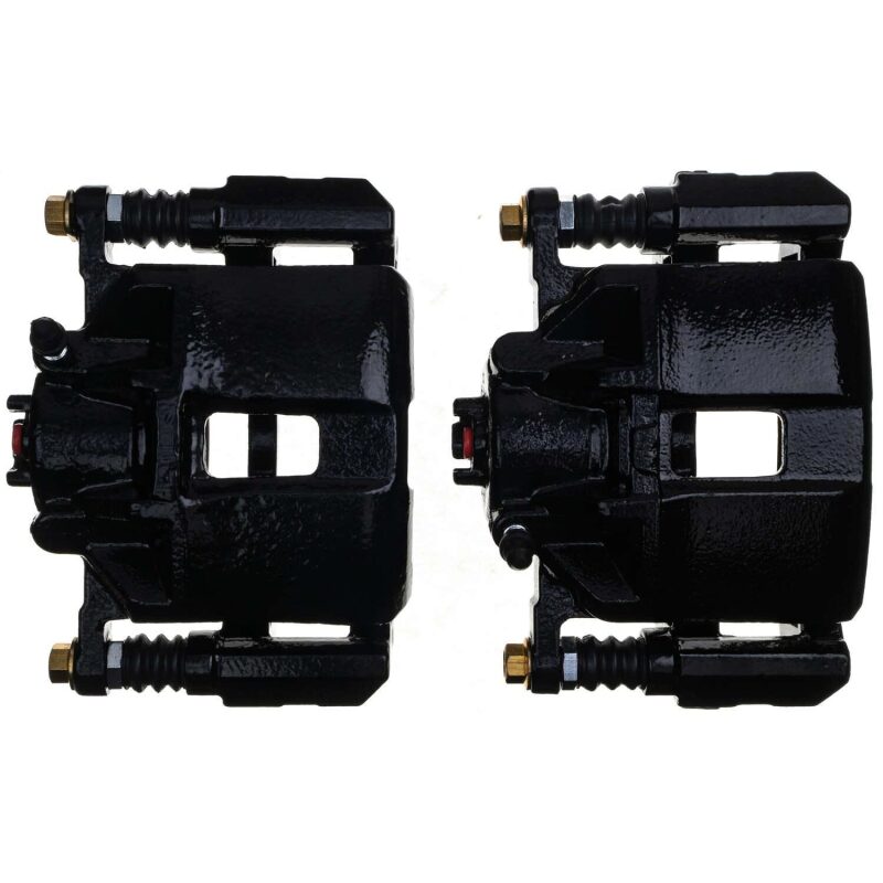 Power Stop 01-03 Acura CL Front Black Caliper - Pair w/Bracket-tuningsupply.com