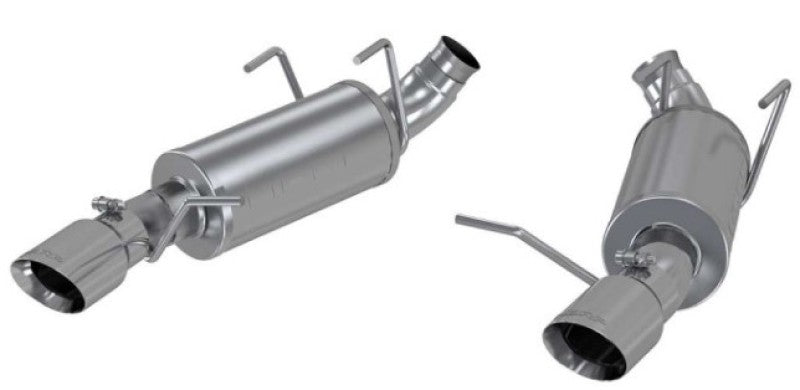 MBRP 11-14 Ford Mustang V6 3in. Dual Muffler Axle Back Split Rear Exhaust System AL-tuningsupply.com