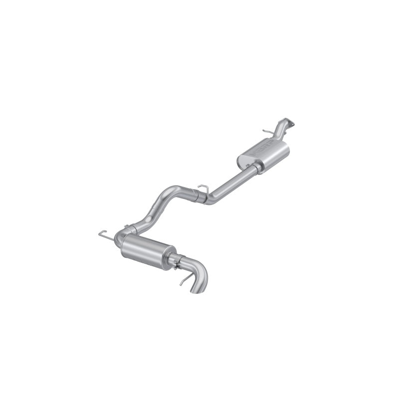 MBRP 2021-2023 Ford Bronco 2.3L/2.7L Stainless Steel 3in Cat-Back, Single High Clearance Rear Exit-tuningsupply.com