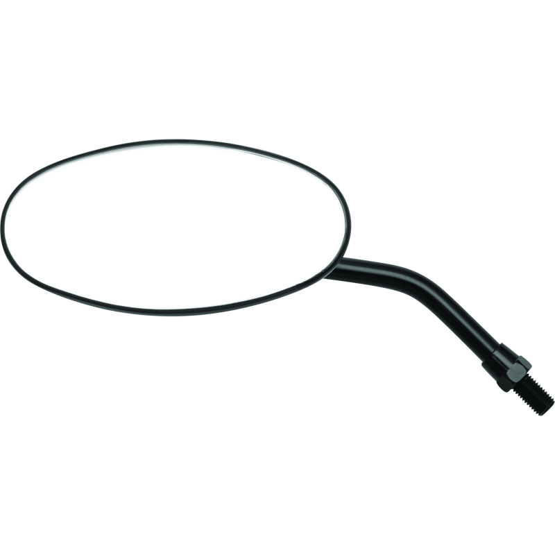 BikeMaster Adjustable Oval Mirror 10mm - Each - Black-tuningsupply.com