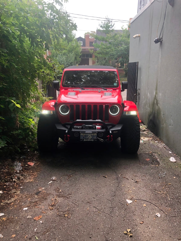 Oracle Oculus Bi-LED Projector Headlights for Jeep JL/Gladiator JT - Matte Blk - 5500K SEE WARRANTY-tuningsupply.com