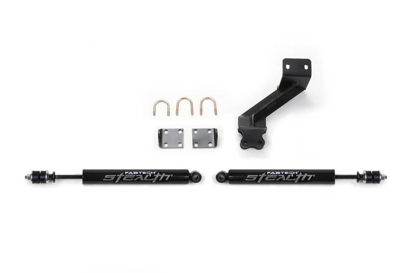 Fabtech 14-18 Ram 2500 & 13-18 Ram 3500 HD Dual Stealth Steering Stabilizer Kit-tuningsupply.com