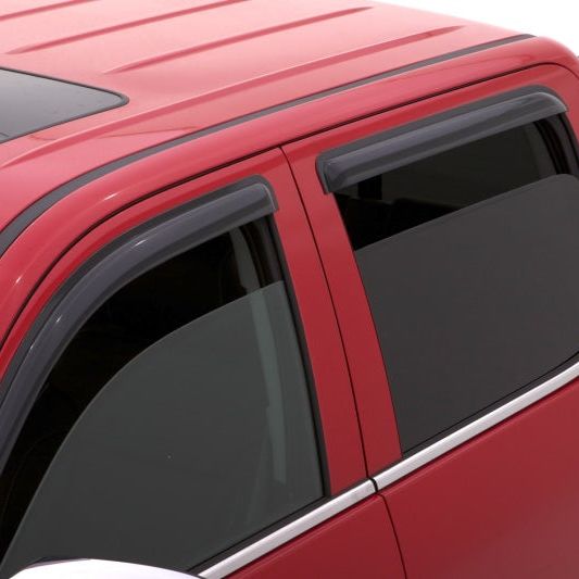 AVS 15-18 Chevy Silverado 2500 Crew Cab Ventvisor Outside Mount Window Deflectors 4pc - Smoke-tuningsupply.com