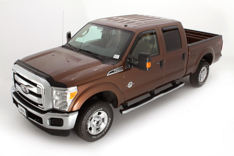 AVS 11-16 Ford F-350 Bugflector Medium Profile Hood Shield - Smoke-tuningsupply.com