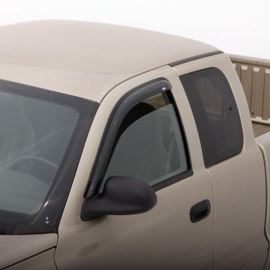 AVS 00-04 Dodge Dakota Crew Cab Ventvisor Outside Mount Window Deflectors 4pc - Smoke-tuningsupply.com