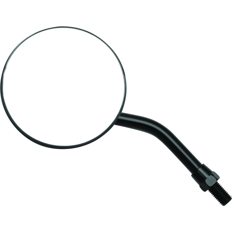 BikeMaster 3in Adjustable Round Mirror 10mm - Each - Black-tuningsupply.com