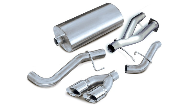 Corsa 2002-2006 Cadillac Escalade 6.0L V8 Polished Sport Cat-Back Exhaust-tuningsupply.com