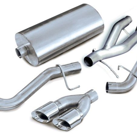 Corsa 2003-2006 Cadillac Escalade ESV 6.0L V8 Polished Sport Cat-Back Exhaust-tuningsupply.com