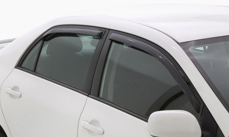 AVS 13-15 Chevy Malibu Ventvisor In-Channel Front & Rear Window Deflectors 4pc - Smoke-tuningsupply.com