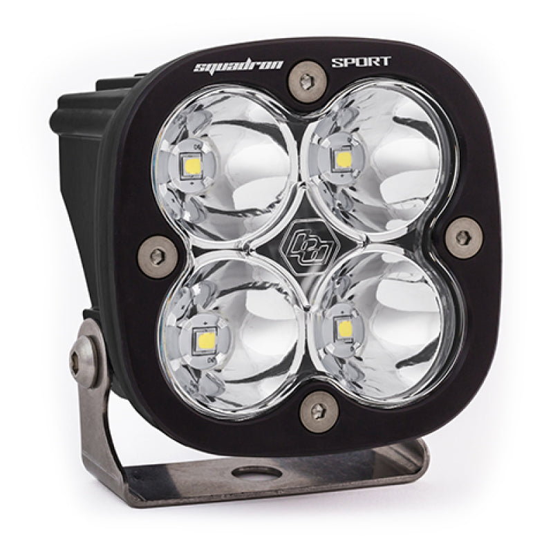 Baja Designs Squadron Sport Spot Pattern Black LED Light Pod - Clear-tuningsupply.com