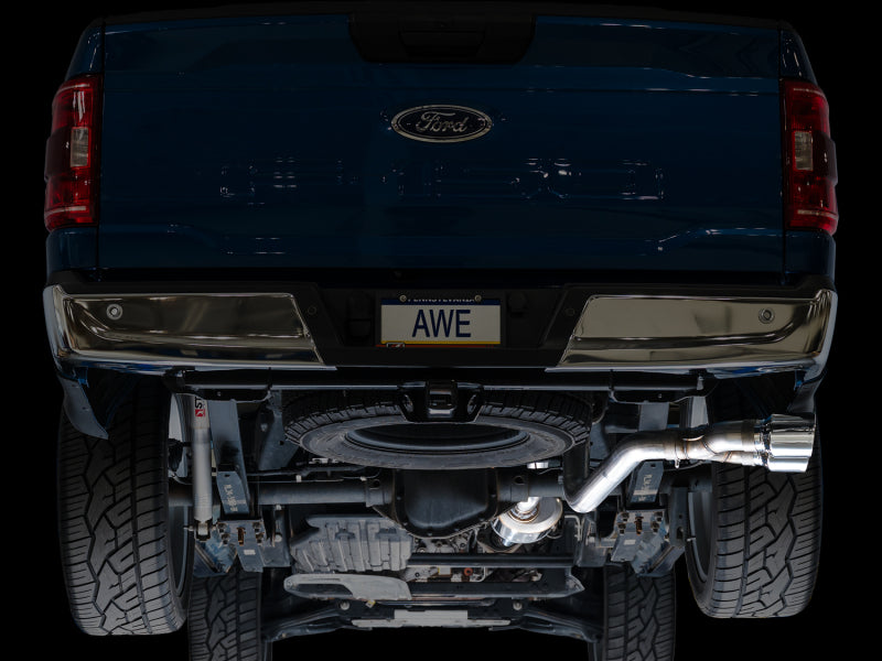 

AWE Tuning 3015-32145 - AWE3015-32145 - AWE 21-25 Ford F150 (14th Gen Reg Cab) Cat-Back Exhaust - 4.5in Dual Side Exit Chrome Tips - Shipped in Europe - Tuningsupply.com
