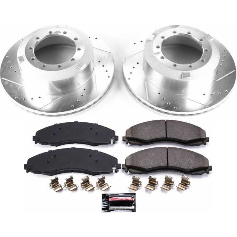 

PowerStop K7424-36 - PSBK7424-36 - Power Stop 17-22 Ford F-550 Super Duty Rear Z36 Truck & Tow Brake Kit - Shipped in Europe - Tuningsupply.com
