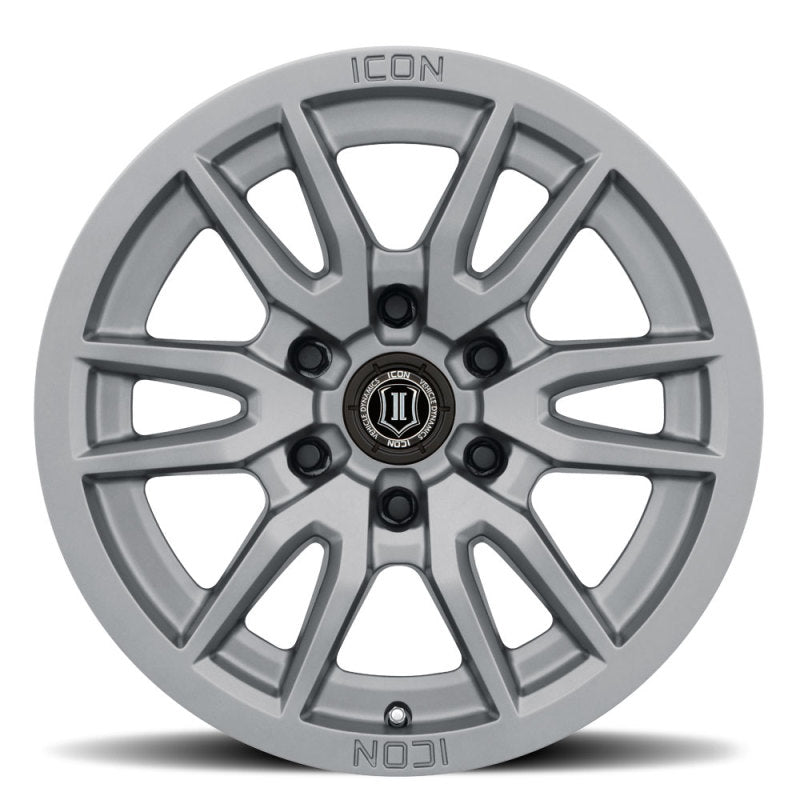 
  

ICON 2417858347TT - ICO2417858347TT - ICON Vector 6 17x8.5 6x5.5 0mm Offset 4.75in BS 106.1mm Bore Titanium Wheel - Shipped in Europe - Tuningsupply.com

