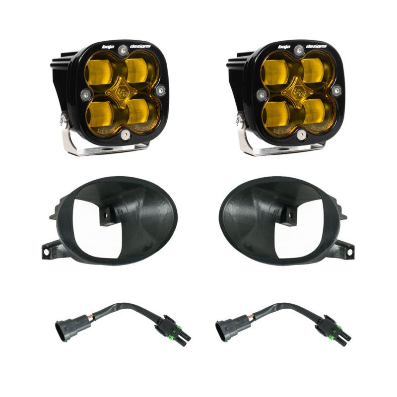 Baja Designs 19-22 Mercedes Benz Sprinter Squadron SAE Fog Pocket Light Kit - Amber-tuningsupply.com