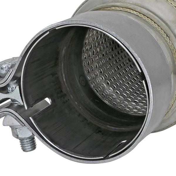 aFe MACH Force-Xp 409 SS Resonator 3in. Inlet/Outlet / 4in. Diameter / 12in. Body / 16in. Length-tuningsupply.com