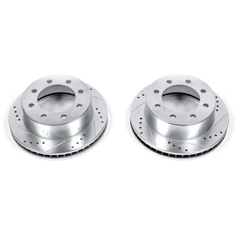 Power Stop 00-02 Dodge Ram 2500 Front Evolution Drilled & Slotted Rotors - Pair-tuningsupply.com