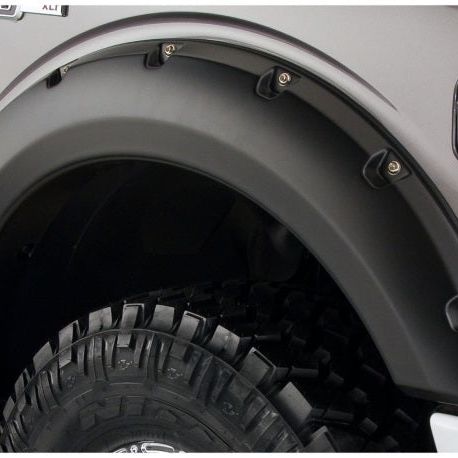 Bushwacker 11-16 Ford F-250 Super Duty Pocket Style Flares 2pc - Black-tuningsupply.com