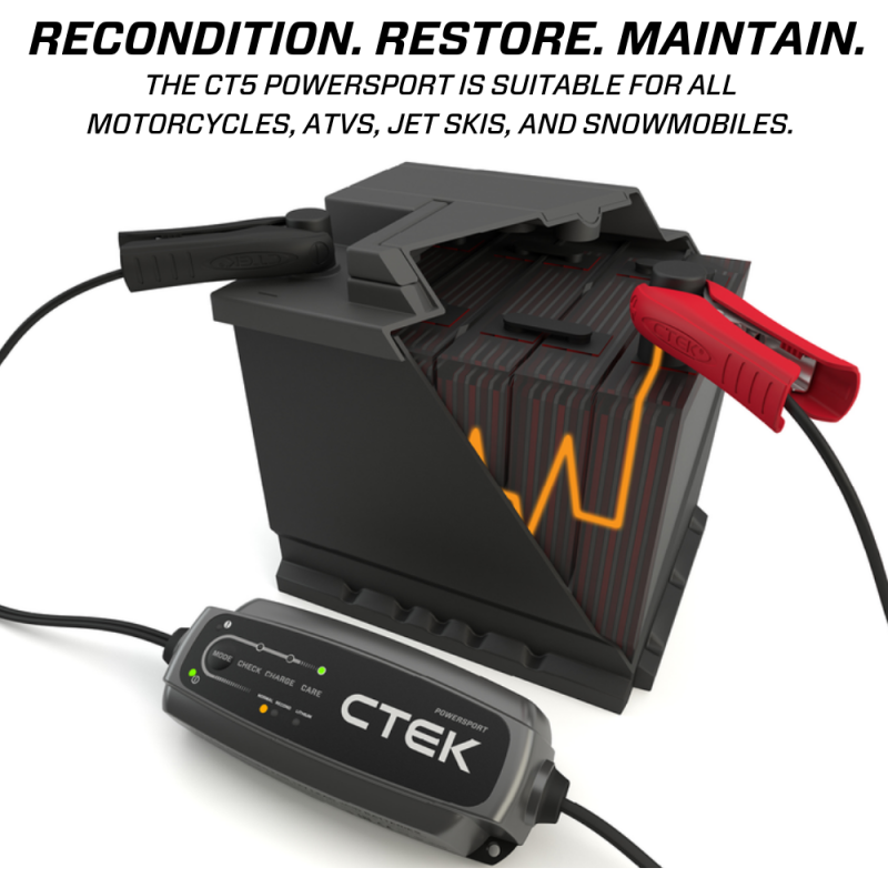 CTEK Battery Charger - CT5 Powersport - 2.3A-tuningsupply.com