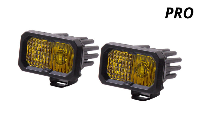 Diode Dynamics Stage Series 2 In LED Pod Pro - Yellow Combo Standard ABL (Pair)-tuningsupply.com