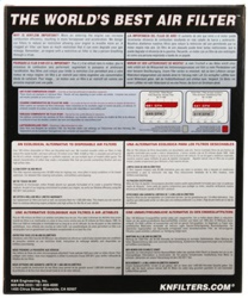 

K&N Engineering 33-2431 - KNN33-2431 - K&N 10 Ford Mustang GT 4.6L-V8 Drop In Air Filter - Shipped in Europe - Tuningsupply.com
