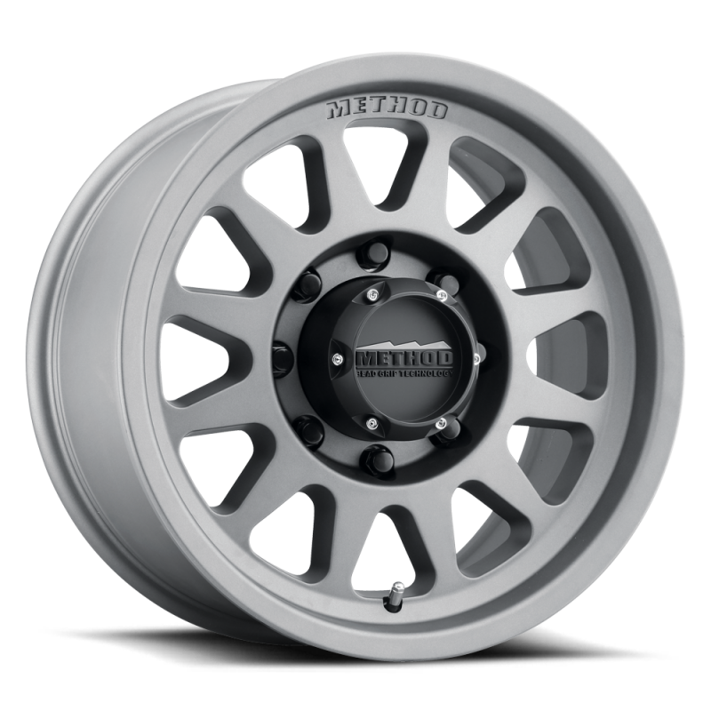 Method MR704 HD 17x9 18mm Offset 8x6.5 130.81mm CB Titanium Wheel-tuningsupply.com