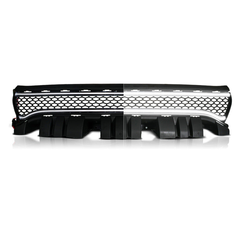 ANZO 15-23 Dodge Charger Black LED Grille w/ Initiation & Running Light/DRL Bar-tuningsupply.com