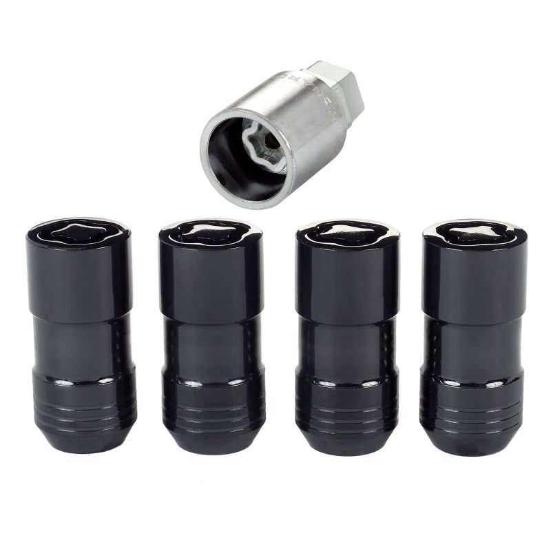 McGard Wheel Lock Nut Set - 4pk. (Cone Seat) M14X1.5 / 21mm & 22mm Dual Hex / 1.965in. L - Black-tuningsupply.com