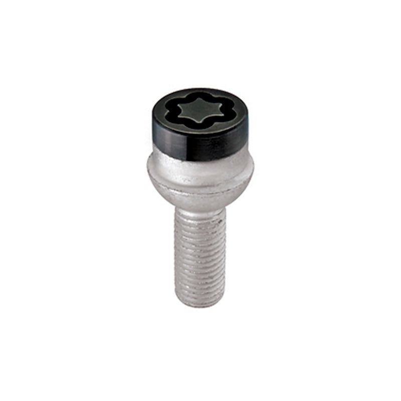 McGard Wheel Lock Bolt Set - 4pk. (Radius Seat) M14X1.5 / 17mm Hex / 26.7mm Shank Length - Black-tuningsupply.com