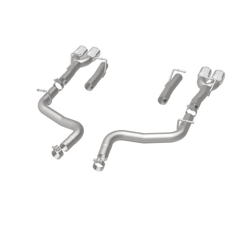 MagnaFlow Axle-Back, SS, 2.5in, Quad Split Rear 3.5in Tip 2015 Dodge Challenger 3.6L V6-tuningsupply.com