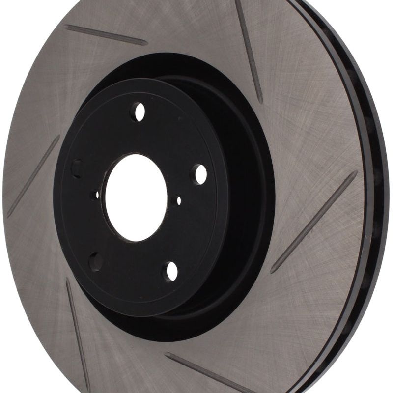 StopTech Power Slot 05-08 STi Front Right Slotted Rotor-Brake Rotors - Slotted-Stoptech-STO126.47022SR-SMINKpower Performance Parts