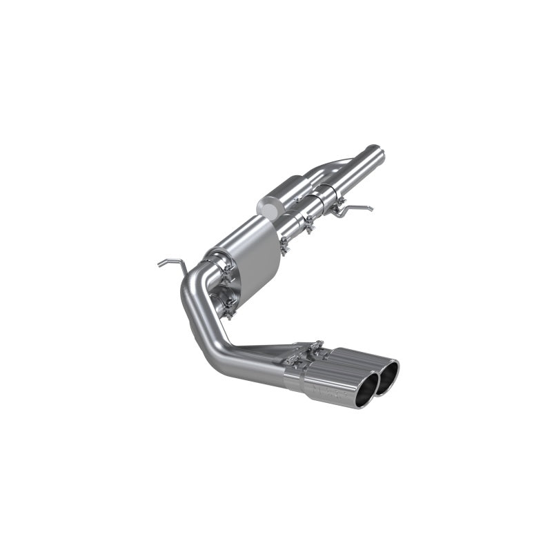 MBRP 09+ Chevrolet Silverado 1500 3in Cat Back Pre-Axle Dual Outlet w/ 4in Tip - T304-tuningsupply.com