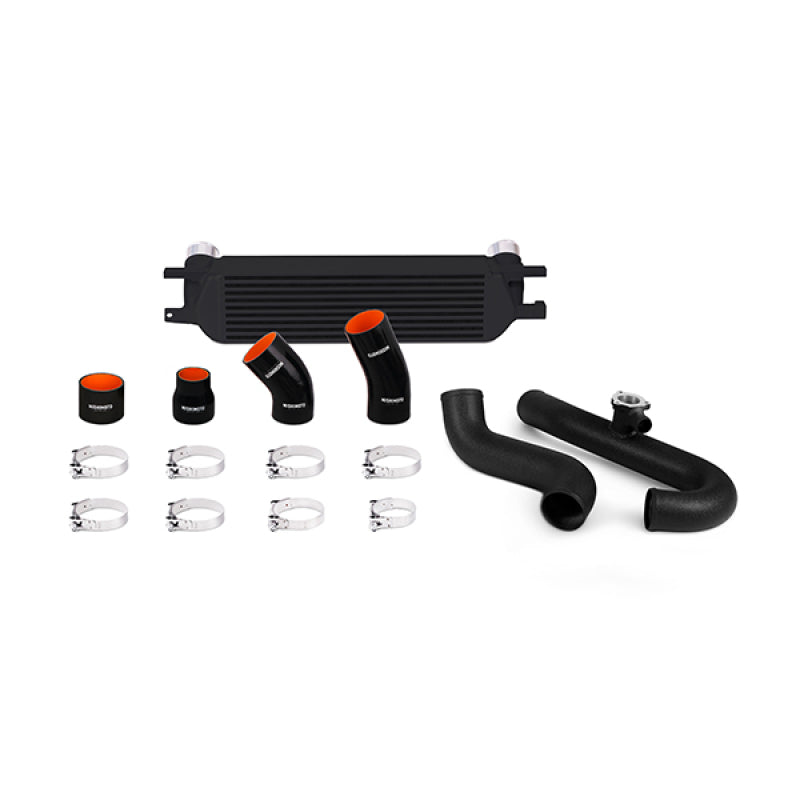 Mishimoto 2015 Ford Mustang EcoBoost Performance Intercooler Kit - Black Core Wrinkle Black Pipes-tuningsupply.com