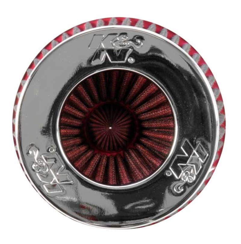 

K&N Engineering RG-1002RD - KNNRG-1002RD - K&N Universal Air Filter Chrome Round Tapered Red - 4in Flange ID x 1.125in Flange Length x 9.5in H - Shipped in Europe - Tuningsupply.com
