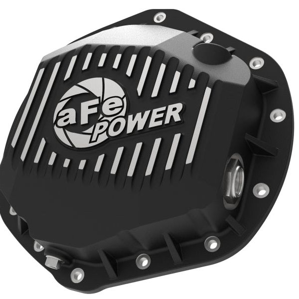 aFe Power Pro Series Rear Differential Cover Black w/ Machined Fins 14-18 Dodge Trucks 2500/3500-tuningsupply.com